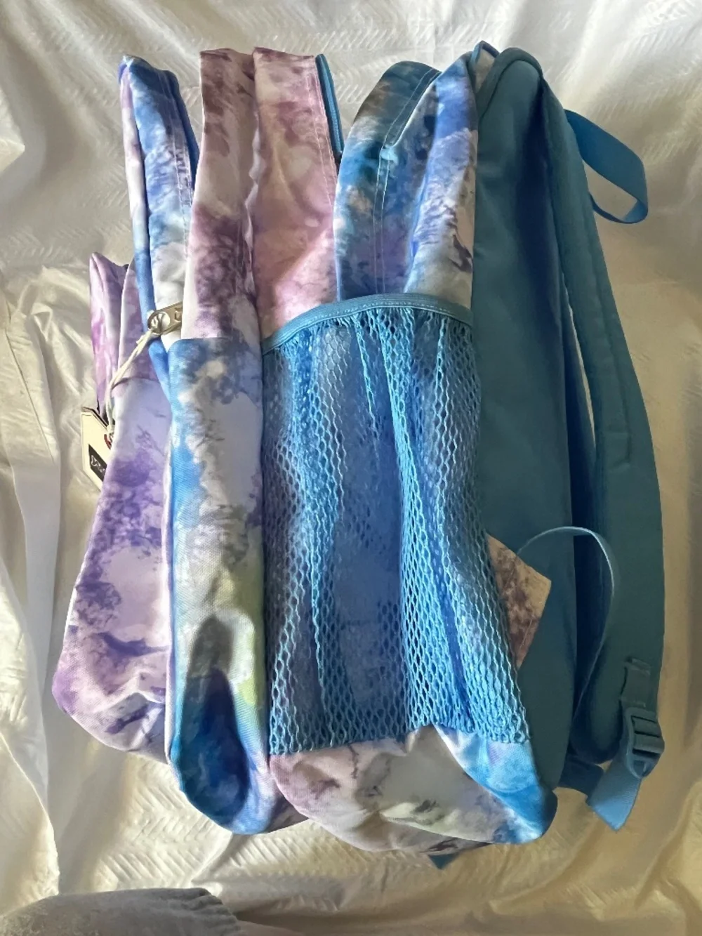JanSport Tie-Dye Backpack Blue & Purple XL Big Student Fits 15” laptop  NEW!
